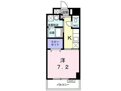 ラフィーナ(1K/5階)の間取り写真