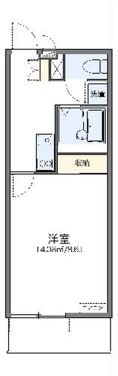 レオネクストパークふじみ野 1階階 間取り