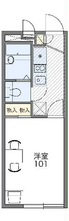 レオパレスシャトーエグゼ 2階階 間取り