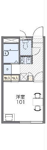 レオパレスイーグルⅡ(1K/2階)の間取り写真