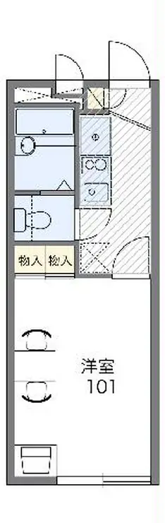 レオパレスコートアベV 2階階 間取り