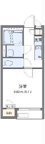 レオネクスト幸良Ⅲ(1K/2階)の間取り写真