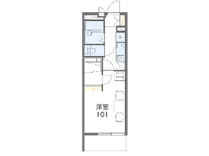 レオパレス南大和田(1K/3階)の間取り写真