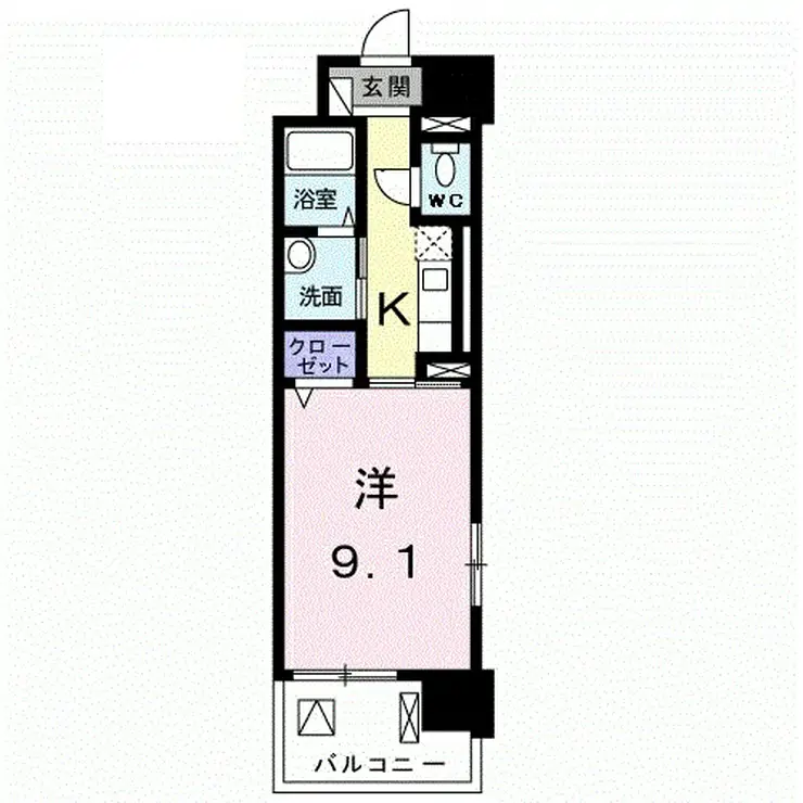 あかるハイム17 1階階 間取り