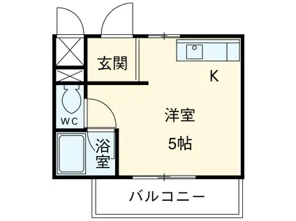 ル・プラド(ワンルーム/4階)の間取り写真