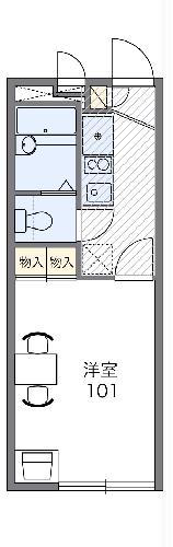 レオパレス柏桜館(1K/2階)の間取り写真