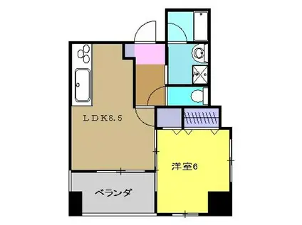 コンシェルジュ(1LDK/2階)の間取り写真