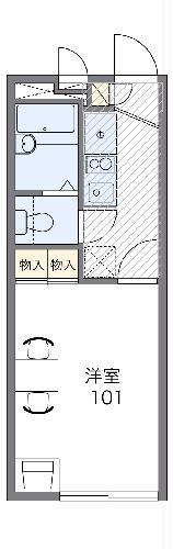 レオパレス凛(1K/1階)の間取り写真