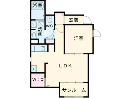 ANNS HOUSE(1LDK/1階)の間取り写真