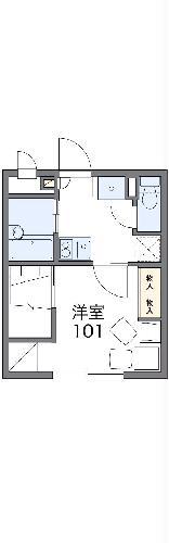 レオパレス宮撝(1K/2階)の間取り写真