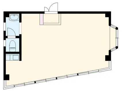 南安倍シズメンビル(ワンルーム/2階)の間取り写真