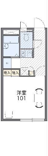 レオパレス葵(1K/2階)の間取り写真