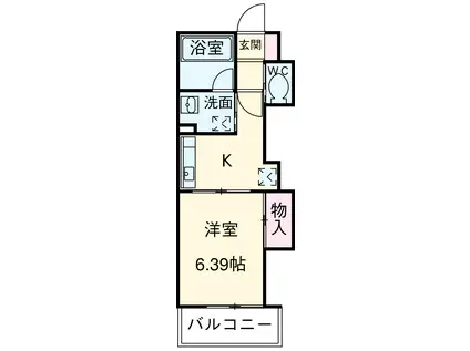 リアライズ清閑町(1K/7階)の間取り写真