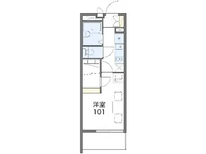レオパレスカナン(1K/3階)の間取り写真