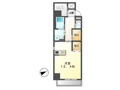 アストレア本通(ワンルーム/8階)の間取り写真