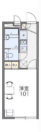 レオパレスサスジュウ(1K/1階)の間取り写真