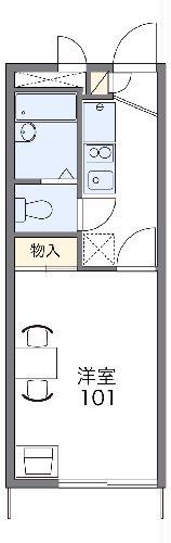 レオパレスMEUBLE(1K/2階)の間取り写真