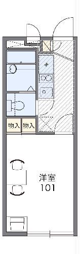 レオパレスフローレンス(1K/2階)の間取り写真