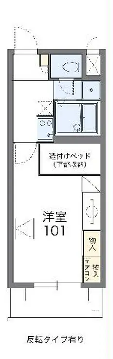 レオパレスパルコートC 2階階 間取り