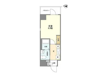 アクシーズグランデ蕨Ⅳ(1K/8階)の間取り写真