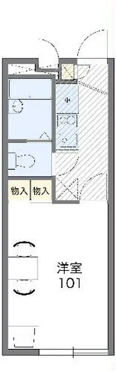 レオパレスフローレンスHN 2階階 間取り