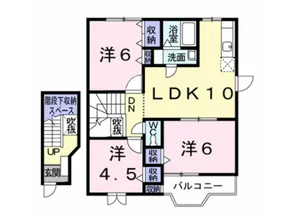 ロメオ エステ-トⅢ(3LDK/2階)の間取り写真