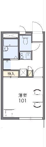 レオパレスセ ラヴィ(1K/1階)の間取り写真
