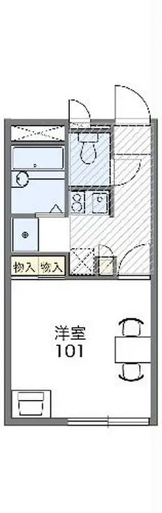 レオパレスジャスミン 2階階 間取り
