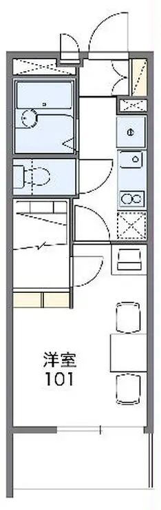 レオパレスウブスナ 2階階 間取り