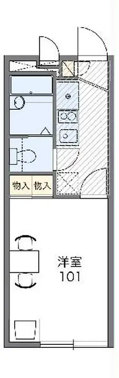 レオパレススプルース元木I 2階階 間取り