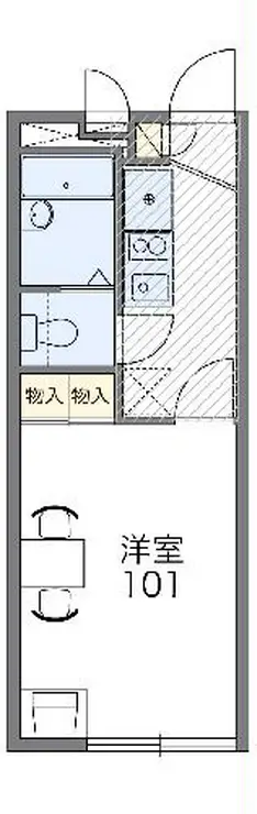 レオパレススリーY 2階階 間取り