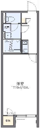 レオネクスト飛鳥Ⅱ(1K/2階)の間取り写真
