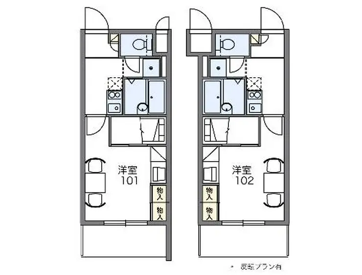 レオパレスパルコートB 1階階 間取り