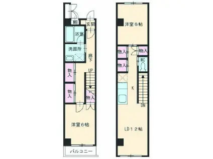 ウィペット・スクエア(2LDK)の間取り写真