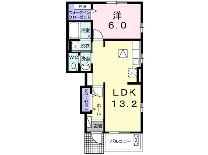 リバーサイド寿(1LDK/1階)の間取り写真