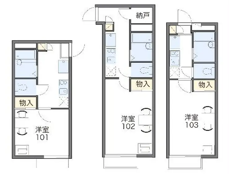 レオパレス峰岡 2階階 間取り