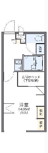 レオパレスヴィバーチェⅡ(1K/1階)の間取り写真