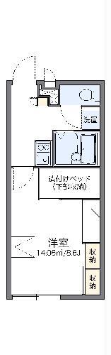 レオパレスさくら(1K/2階)の間取り写真