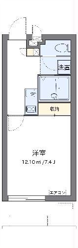 クレイノ和(1K/1階)の間取り写真