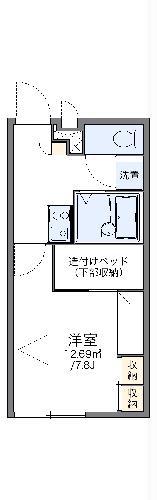 レオパレスR S C(1K/1階)の間取り写真