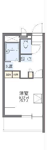 レオパレス御本丸壱番館(1K/3階)の間取り写真