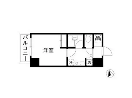 URBAN LINK蒲田(1K/8階)の間取り写真