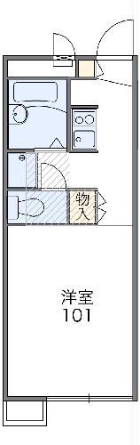 レオパレス高師(1K/2階)の間取り写真