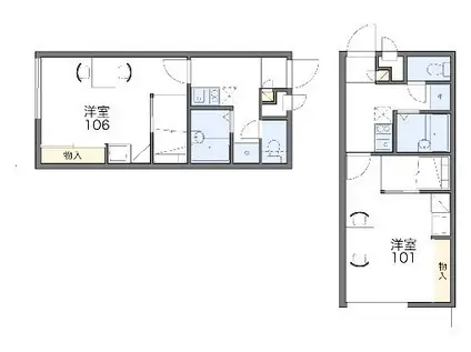 レオパレスMINAMI(1K/2階)の間取り写真