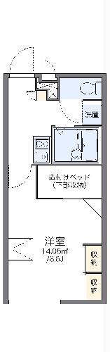 レオパレスロッソピアンコⅡ(1K/2階)の間取り写真