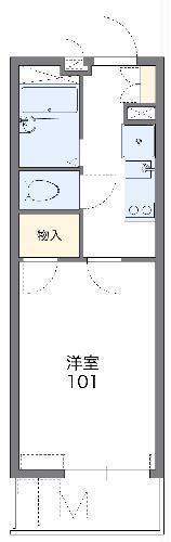 レオパレスヴィクトワール(1K/3階)の間取り写真