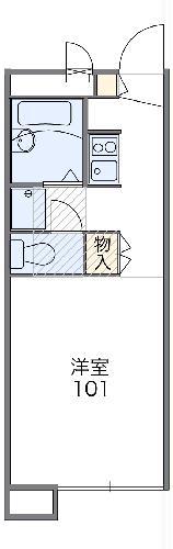 レオパレスグランドゥール(1K/2階)の間取り写真
