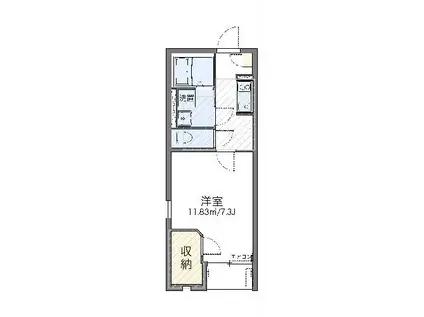 レオネクストKOMAOKA(1K/1階)の間取り写真