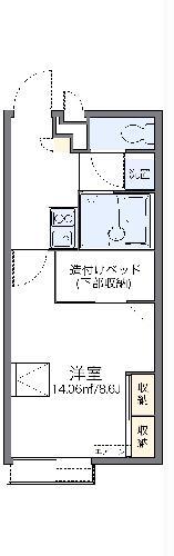 レオパレスタウンコート内原(1K/2階)の間取り写真
