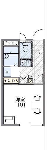 レオパレスHAYASHI(1K/2階)の間取り写真